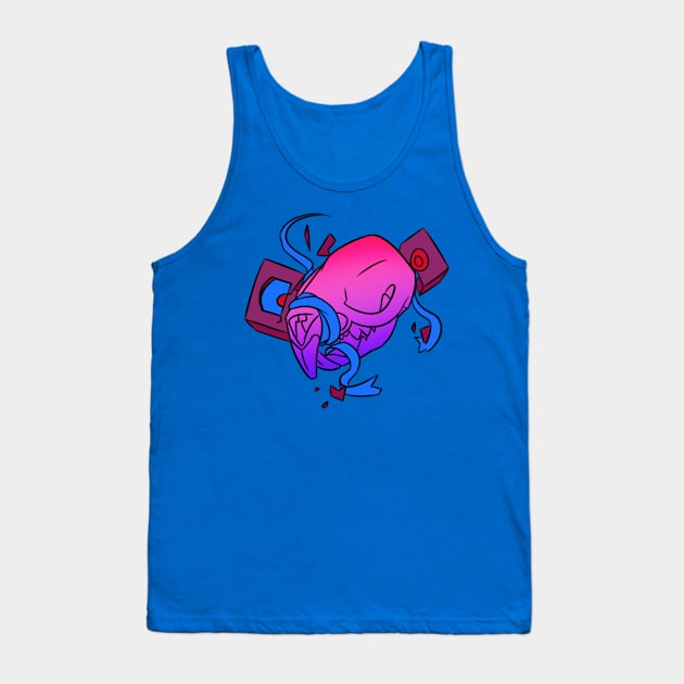 VHS Rat Skull Tank Top by Factualvermin